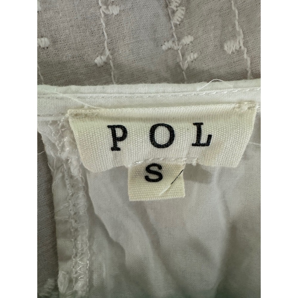 POL Boho Lace Up Peasant Blouse Pink Ombre Textured Small Cottagecore Festival - Picture 7 of 8